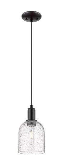 Arcadia One Light Mini Pendant in Matte Black (405|7161PBKG5586SDY)