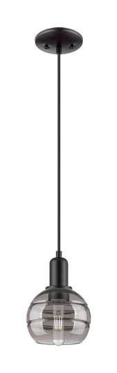 Arcadia One Light Mini Pendant in Matte Black (405|7161PBKG5566SM)