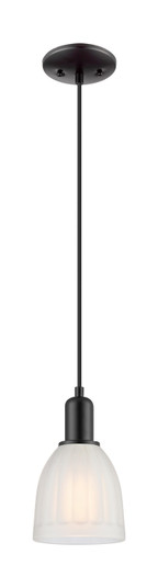 Arcadia One Light Mini Pendant in Matte Black (405|7161PBKG441)