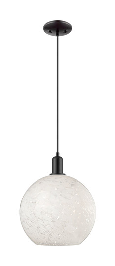 Arcadia One Light Mini Pendant in Matte Black (405|7161PBKG121612WM)