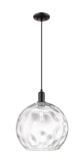 Arcadia One Light Mini Pendant in Matte Black (405|7161PBKG121514)