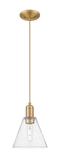 Arcadia One Light Mini Pendant in Brushed Brass (405|7161PBBGBC84)