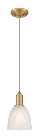 Arcadia One Light Mini Pendant in Brushed Brass (405|7161PBBG381)