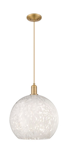 Arcadia One Light Mini Pendant in Brushed Brass (405|7161PBBG121614WM)