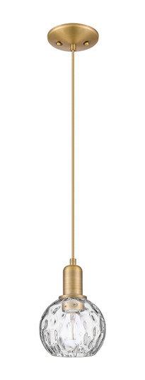 Arcadia One Light Mini Pendant in Brushed Brass (405|7161PBBG12156)