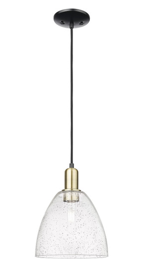 Arcadia One Light Mini Pendant in Black Antique Brass (405|7161PBABGBD94)