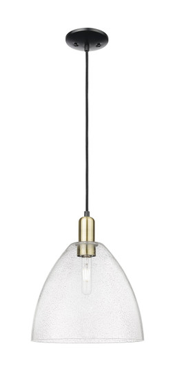 Arcadia One Light Mini Pendant in Black Antique Brass (405|7161PBABGBD124)