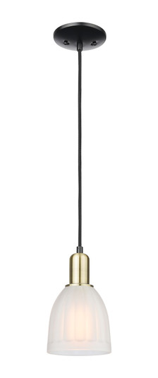 Arcadia One Light Mini Pendant in Black Antique Brass (405|7161PBABG441)