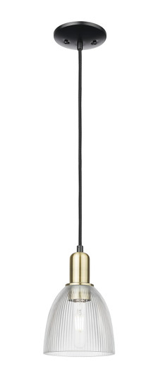 Arcadia One Light Mini Pendant in Black Antique Brass (405|7161PBABG382)