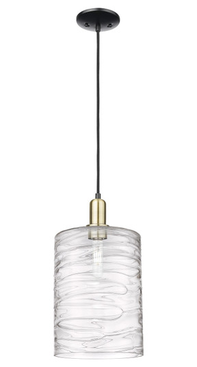 Arcadia One Light Mini Pendant in Black Antique Brass (405|7161PBABG1113)