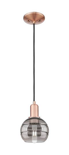 Arcadia One Light Mini Pendant in Antique Copper (405|7161PACG5566SM)
