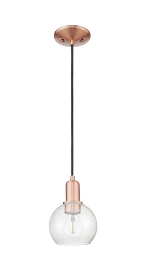 Arcadia One Light Mini Pendant in Antique Copper (405|7161PACG1246)