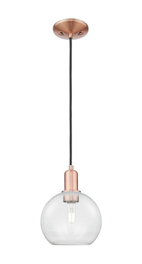 Arcadia One Light Mini Pendant in Antique Copper (405|7161PACG1228)
