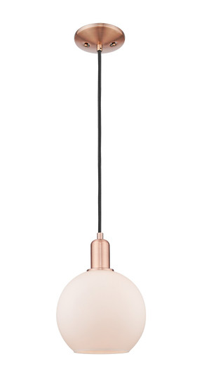 Arcadia One Light Mini Pendant in Antique Copper (405|7161PACG1218)