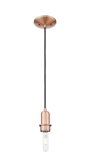 Arcadia One Light Mini Pendant in Antique Brass (405|7161PAC)