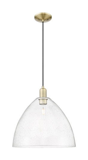 Arcadia One Light Mini Pendant in Antique Brass (405|7161PABGBD164)