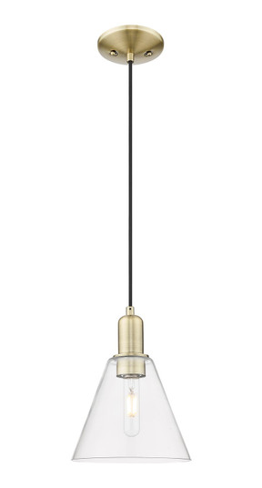 Arcadia One Light Mini Pendant in Antique Brass (405|7161PABGBC82)