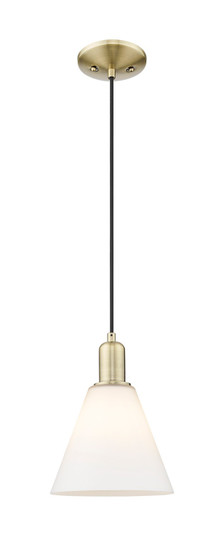 Arcadia One Light Mini Pendant in Antique Brass (405|7161PABGBC81)