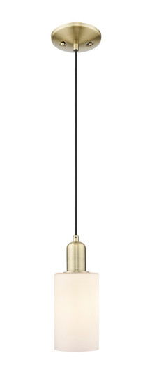 Arcadia One Light Mini Pendant in Antique Brass (405|7161PABG801)