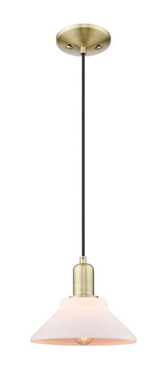 Arcadia One Light Mini Pendant in Antique Brass (405|7161PABG131)