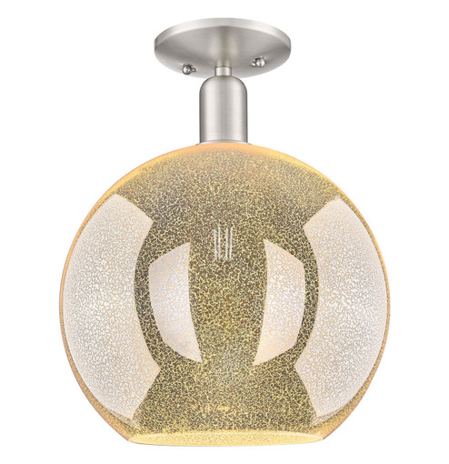 Arcadia One Light Semi-Flush Mount in Brushed Satin Nickel (405|7161CSNG12812)