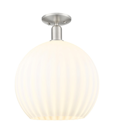 Arcadia One Light Semi-Flush Mount in Brushed Satin Nickel (405|7161CSNG121714WV)
