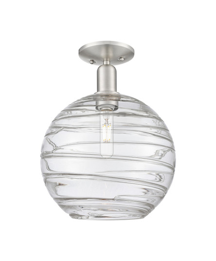 Arcadia One Light Semi-Flush Mount in Brushed Satin Nickel (405|7161CSNG121312CL)