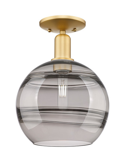 Arcadia One Light Semi-Flush Mount in Satin Gold (405|7161CSGG55610SM)