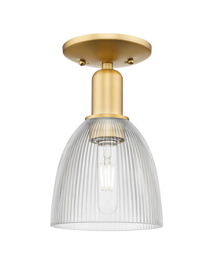 Arcadia One Light Semi-Flush Mount in Satin Gold (405|7161CSGG382)