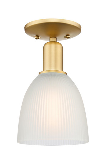Arcadia One Light Semi-Flush Mount in Satin Gold (405|7161CSGG381)