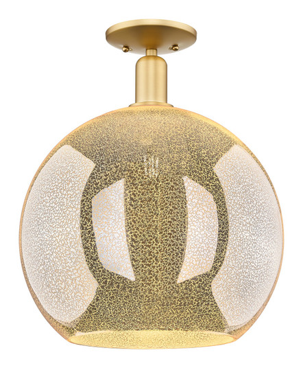 Arcadia One Light Semi-Flush Mount in Satin Gold (405|7161CSGG12814)