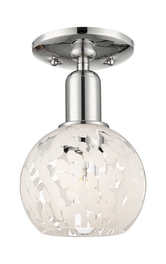 Arcadia One Light Semi-Flush Mount in Polished Nickel (405|7161CPNG12166WM)