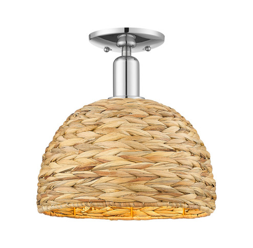 Arcadia One Light Semi-Flush Mount in Polished Chrome (405|7161CPCRBD12NAT)