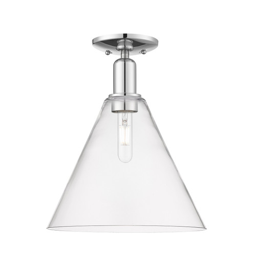 Arcadia One Light Semi-Flush Mount in Polished Chrome (405|7161CPCGBC122)