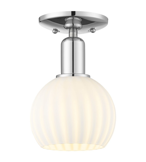 Arcadia One Light Semi-Flush Mount in Polished Chrome (405|7161CPCG12176WV)