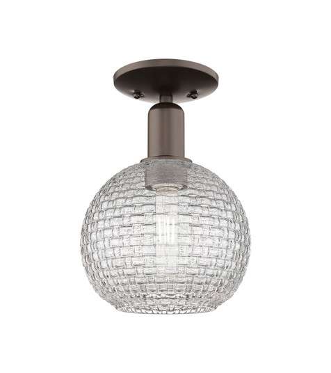 Arcadia One Light Semi-Flush Mount in Oil Rubbed Bronze (405|7161COBG122C8CL)