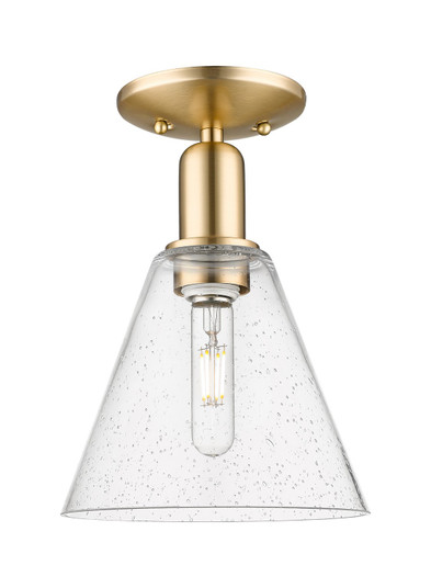 Arcadia One Light Semi-Flush Mount in Champagne Bronze (405|7161CCBGBC84)