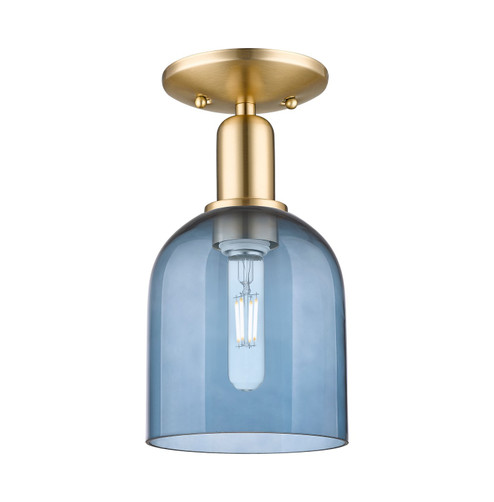 Arcadia One Light Semi-Flush Mount in Champagne Bronze (405|7161CCBG5586BL)