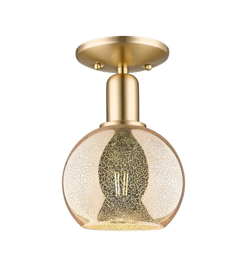 Arcadia One Light Semi-Flush Mount in Champagne Bronze (405|7161CCBG1286)