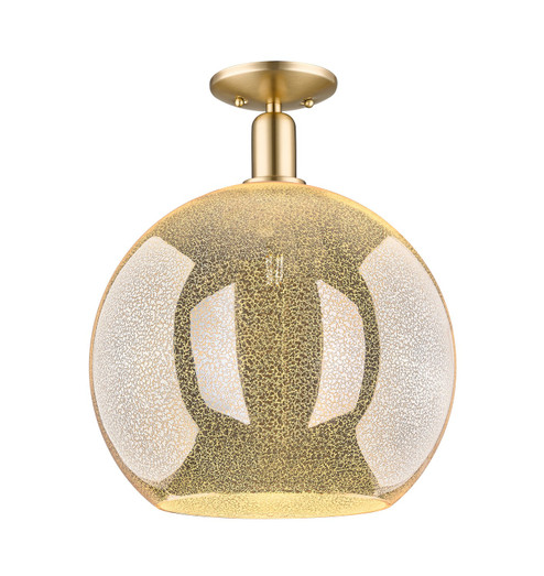 Arcadia One Light Semi-Flush Mount in Champagne Bronze (405|7161CCBG12814)