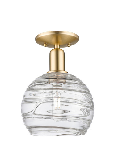 Arcadia One Light Semi-Flush Mount in Champagne Bronze (405|7161CCBG12138CL)
