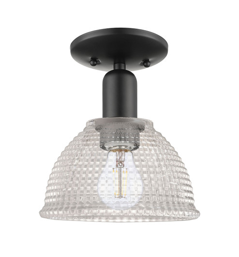 Arcadia One Light Semi-Flush Mount in Matte Black (405|7161CBKG422)