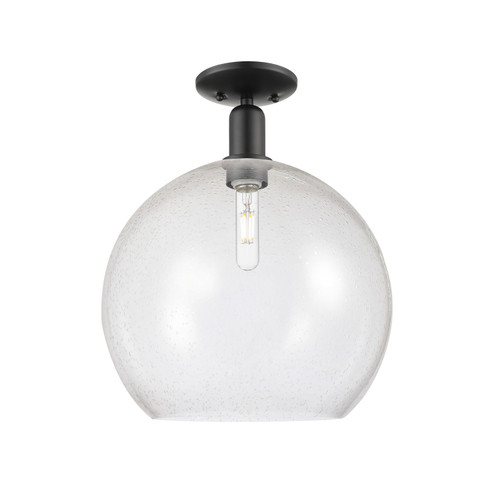 Arcadia One Light Semi-Flush Mount in Matte Black (405|7161CBKG12414)