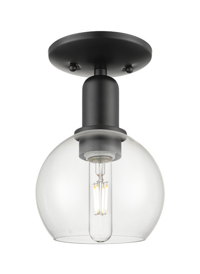 Arcadia One Light Semi-Flush Mount in Matte Black (405|7161CBKG1226)