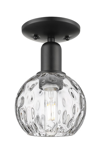 Arcadia One Light Semi-Flush Mount in Matte Black (405|7161CBKG12156)
