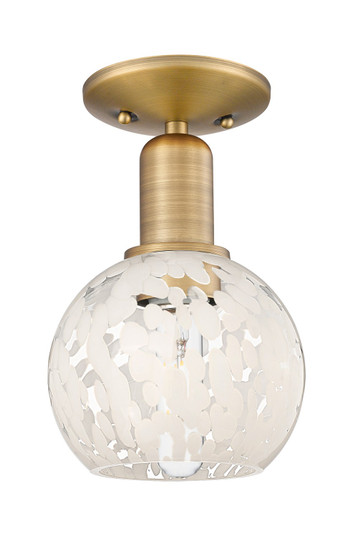 Arcadia One Light Semi-Flush Mount in Brushed Brass (405|7161CBBG12166WM)