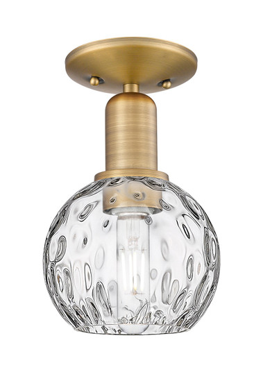 Arcadia One Light Semi-Flush Mount in Brushed Brass (405|7161CBBG12156)