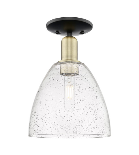 Arcadia One Light Semi-Flush Mount in Black Antique Brass (405|7161CBABGBD94)