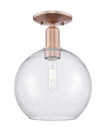Arcadia One Light Semi-Flush Mount in Antique Copper (405|7161CACG12410)