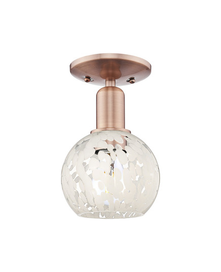 Arcadia One Light Semi-Flush Mount in Antique Copper (405|7161CACG12166WM)